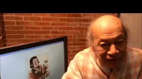 El dibujante de la historieta Rolando el Rabioso por un museo de la historieta