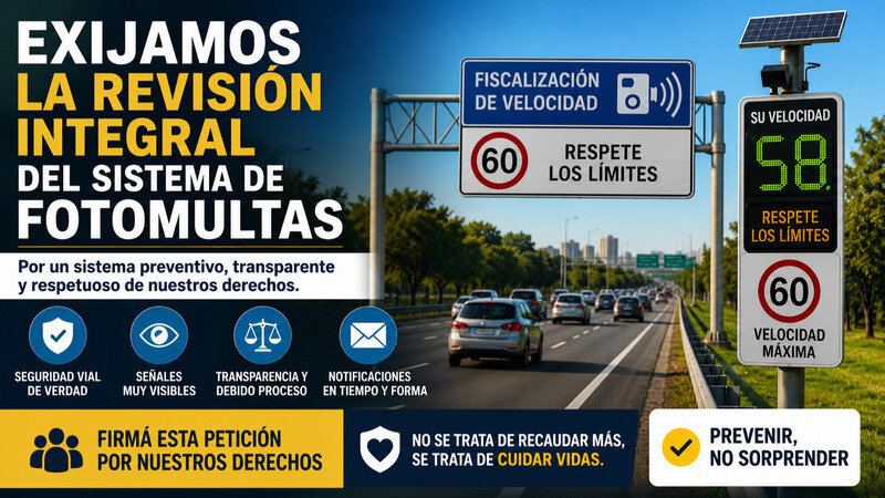 Revisar el Sistema de FotoMultas en la Provincia Buenos Aires