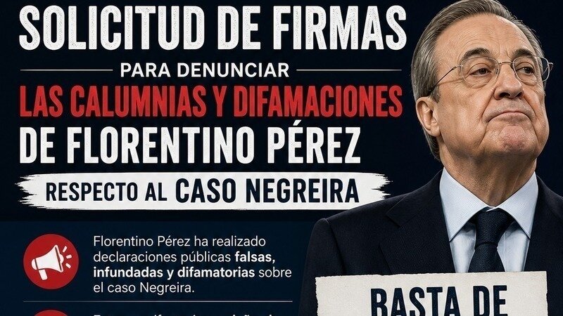 Solicitar al FC Barcelona la denuncia a Florentino Pérez