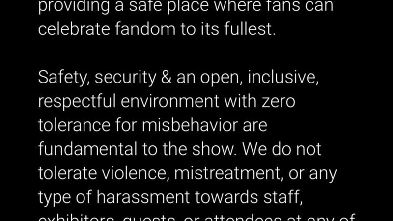 Gina Caranos Appearance Goes Against Fan Expos Code of Conduct