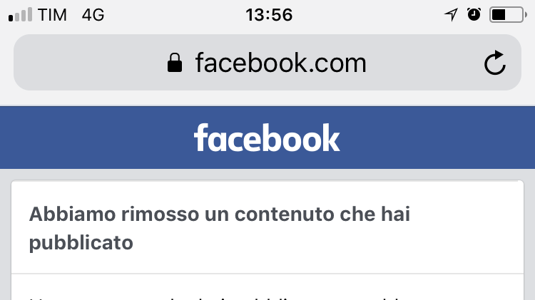 Bloccato anche il mio secondo account.