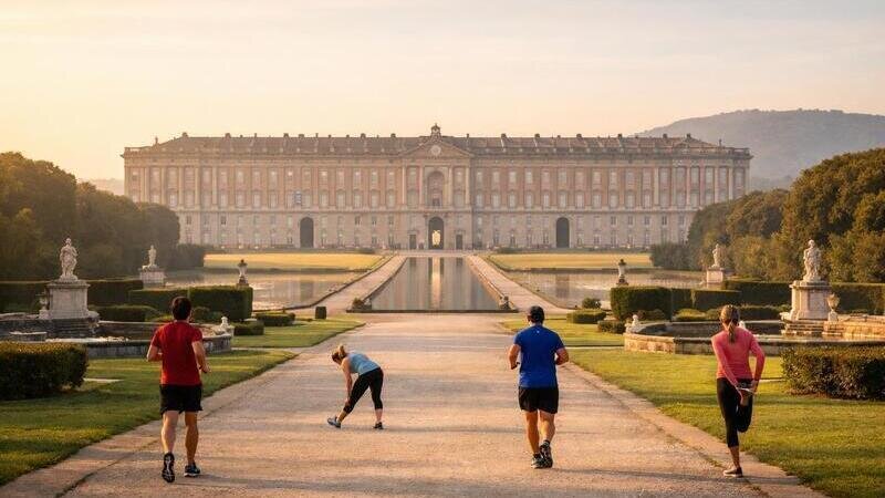 Aprire la Reggia di Caserta per lo sport mattutino