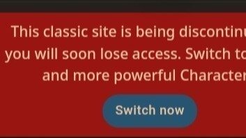 Do NOT discontinue the old Character AI website