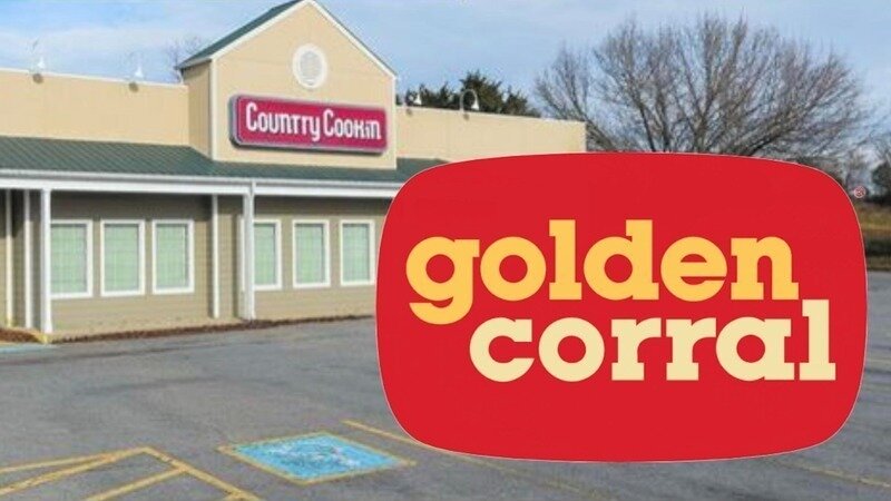Replace the former Country Cookin' in Lexington, VA with Golden Corral