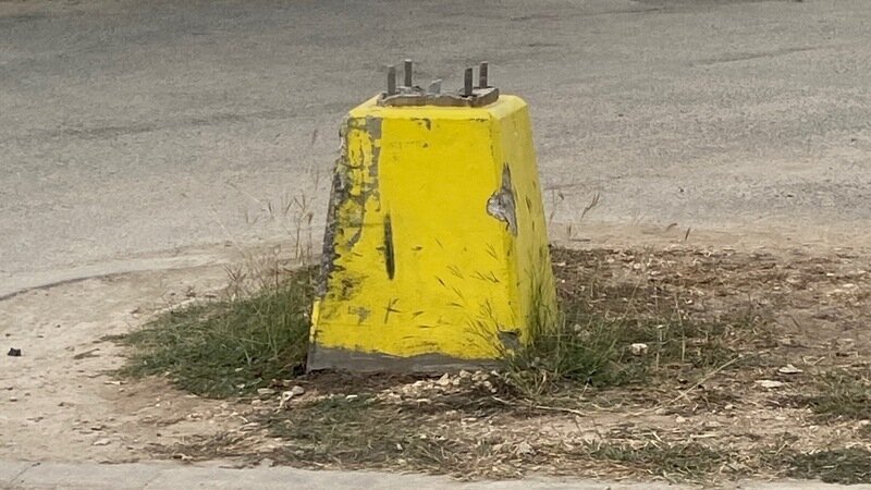 Removal of the Hazardous Light Pole concrete base