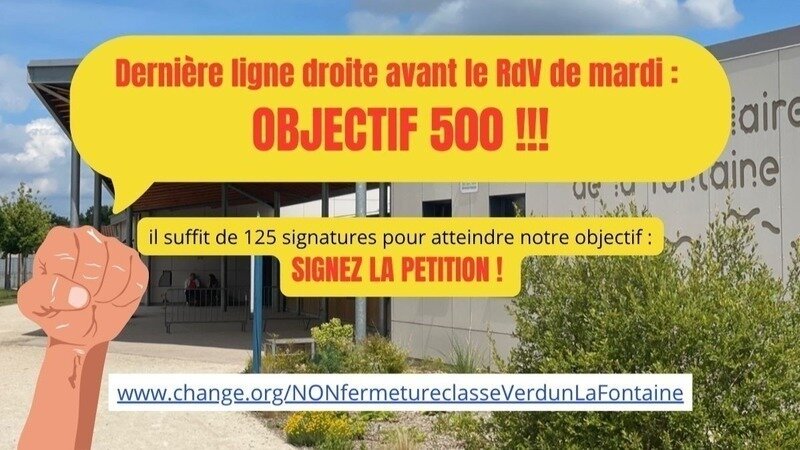 500 signatures avant le RdV mardi : on peut le faire !!!