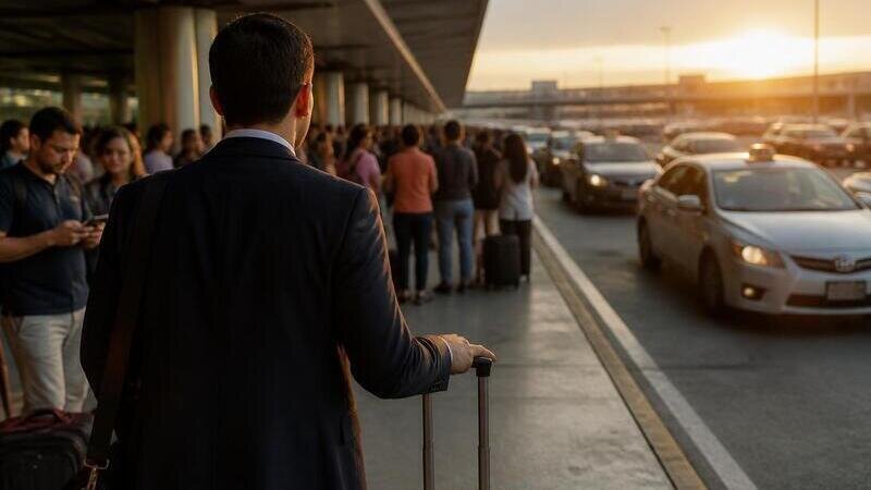 Permitir el acceso de taxis de plataformas en aeropuertos