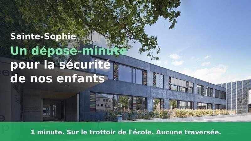 École Sainte-Sophie : pour un dépose-minute qui protège vraiment nos enfants
