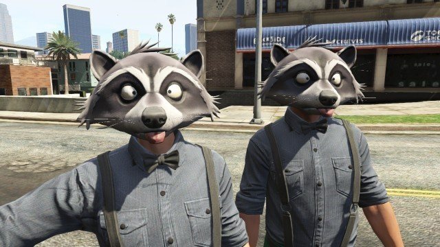 Маска енота из gta Маска енота из gta