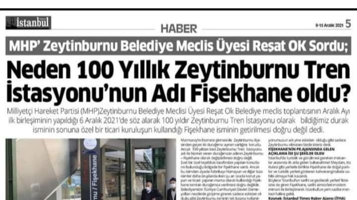 Zeytinburnu/Fişekhane değil, Sadece Zeytinburnu...