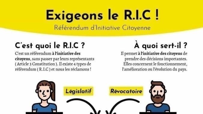Les Gilets Jaunes combattent pour que nous retrouvons notre souveraineté une chambre consultative d
