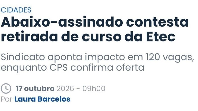 No Diário de Suzano de 17 de outubro de 2026! A Força da Educação Básica.