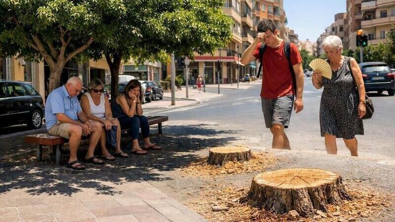 No a la tala de árboles en Alicante y menos en verano