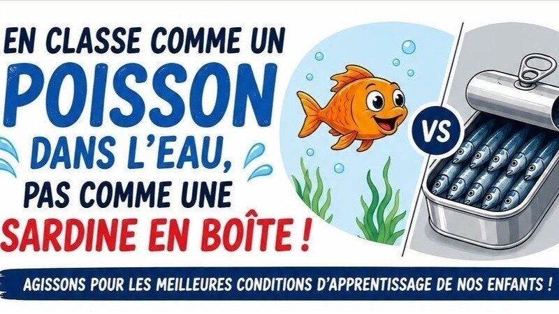 Plus d’élèves, une classe en moins : demandons l’annulation de la fermeture à l’Eau Vive !