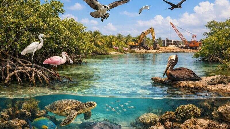 Exigir la detención del parque acuático en Mahahual