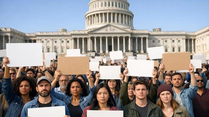 Organizar una manifestación delante del Congreso