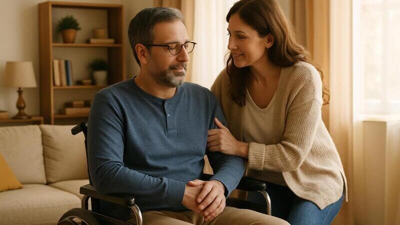 Advocate for compensation for spousal caregivers