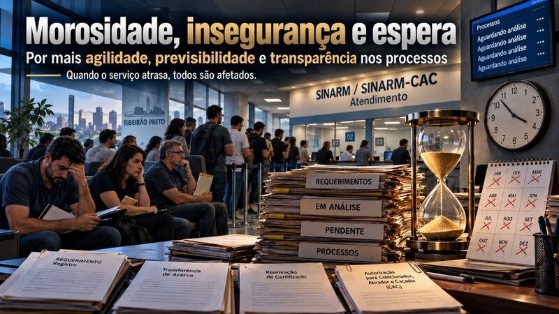Solicitar a troca do agente chefe do SINARM / SINARM CAC de Ribeirão Preto-SP