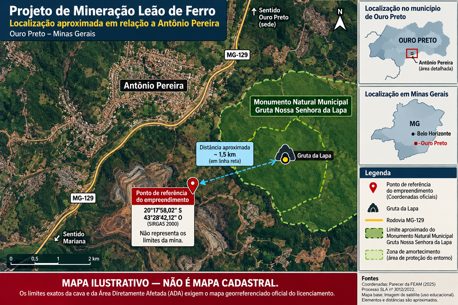 Mapa gerado usando IA