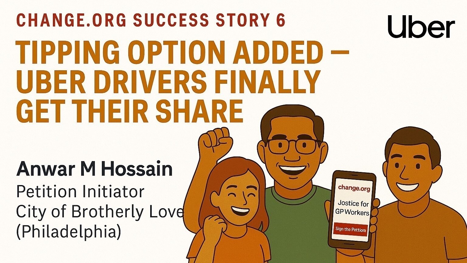 Petition update · Change.org সাকসেস স্টোরি ৬: “Tip দিলে Uber ...