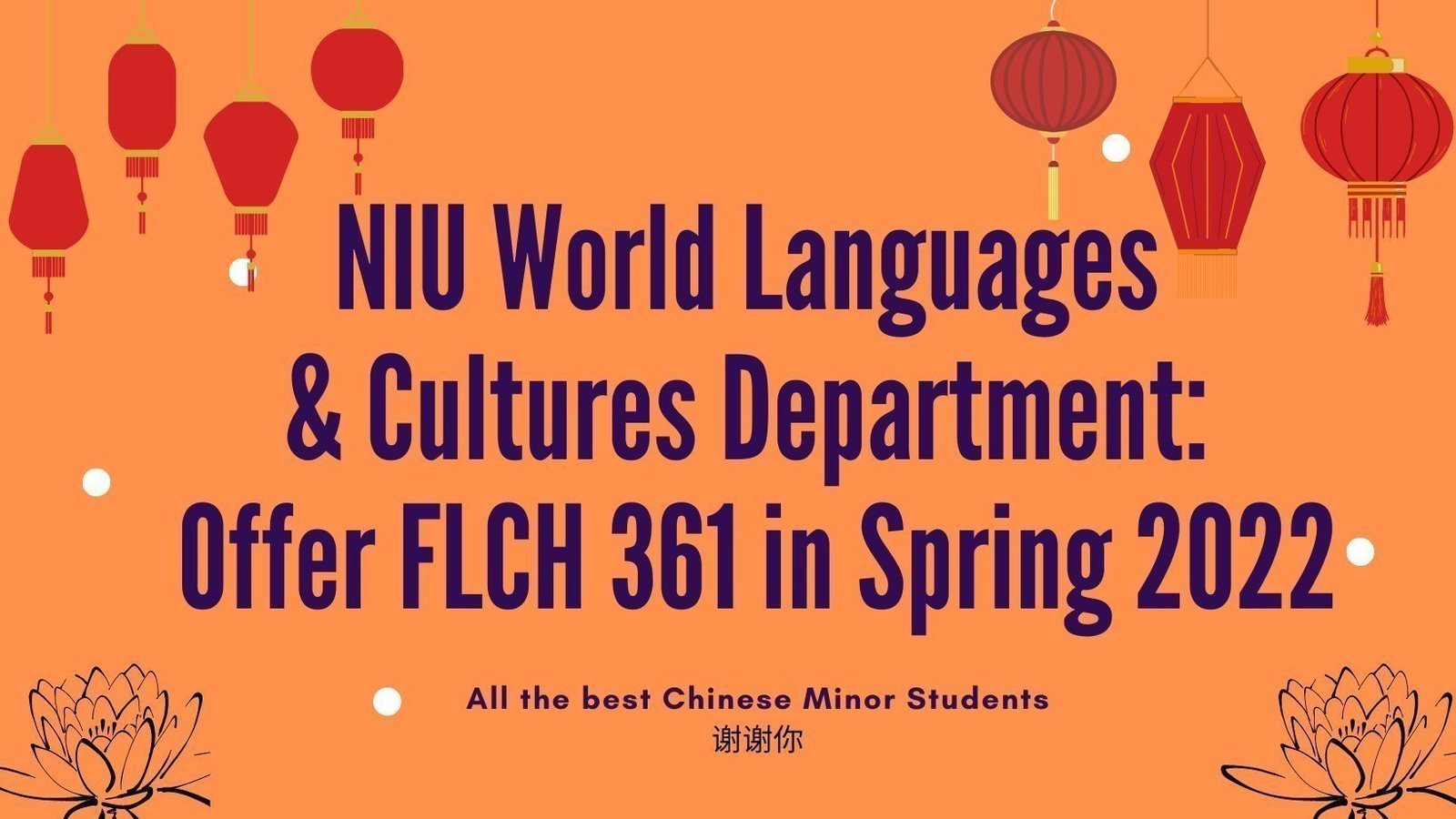Petition · NIU World Language & Cultures Department: Offer FLCH 361 in