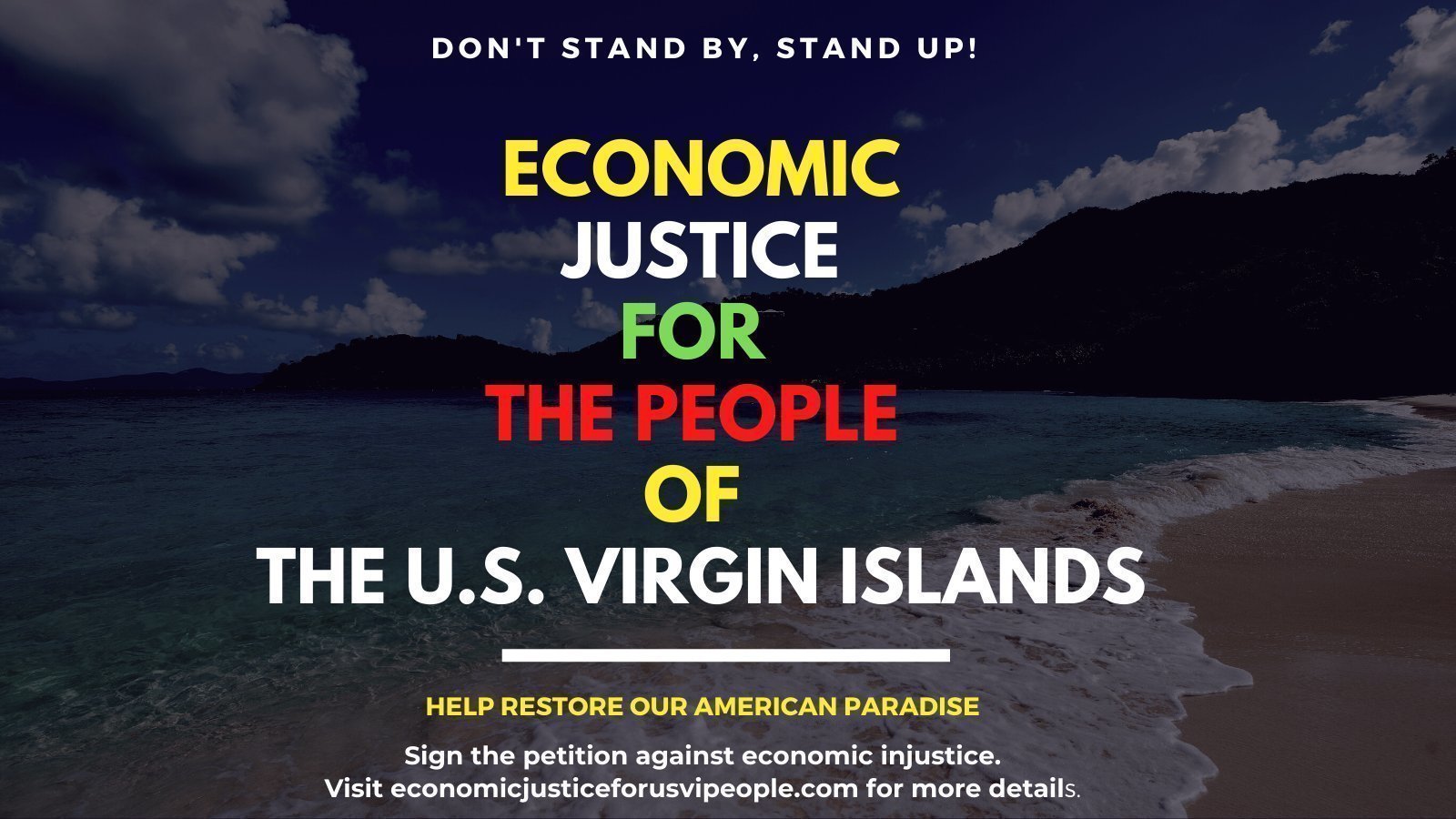 Petition · Economic Justice for the People of the U . S. Virgin Islands ·