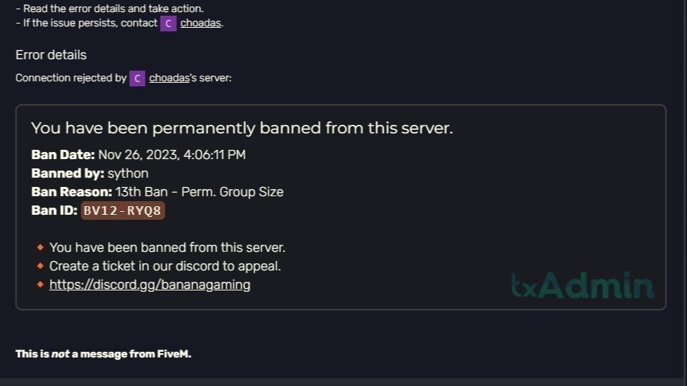 Petition · Unban Tye from banana gaming roleplay Brisbane, Australia