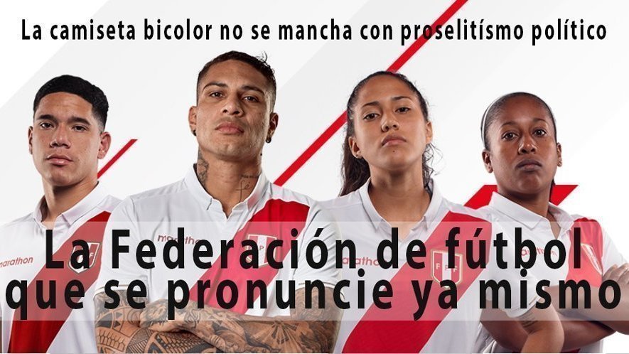 Petición · Dejar de usar la camiseta de la selección Peruana con fines