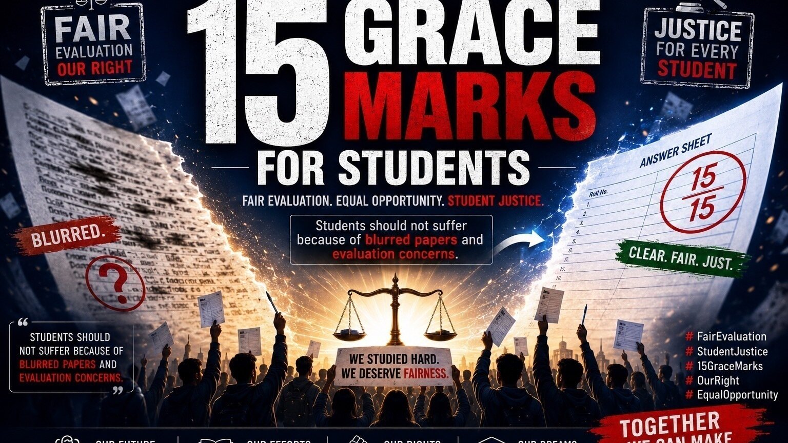 Petition · PETITION TO CBSE FOR FAIR EVALUATION AND 15 GRACE MARKS ...