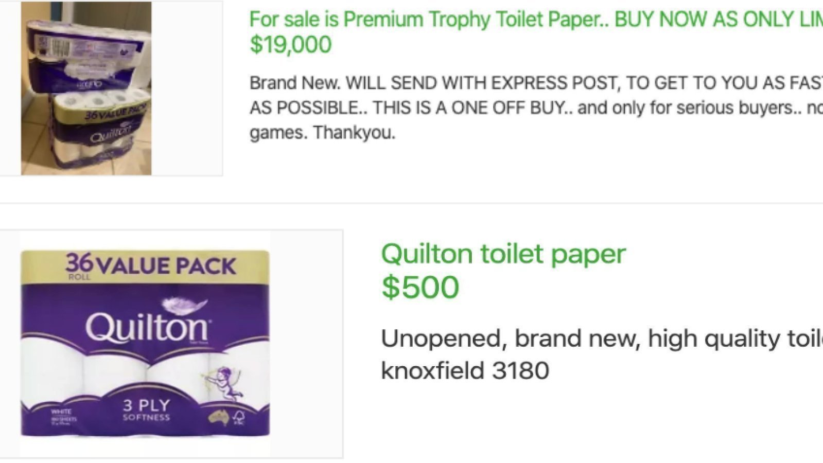 Petition · Stop people selling toilet paper on gumtree and market place ...