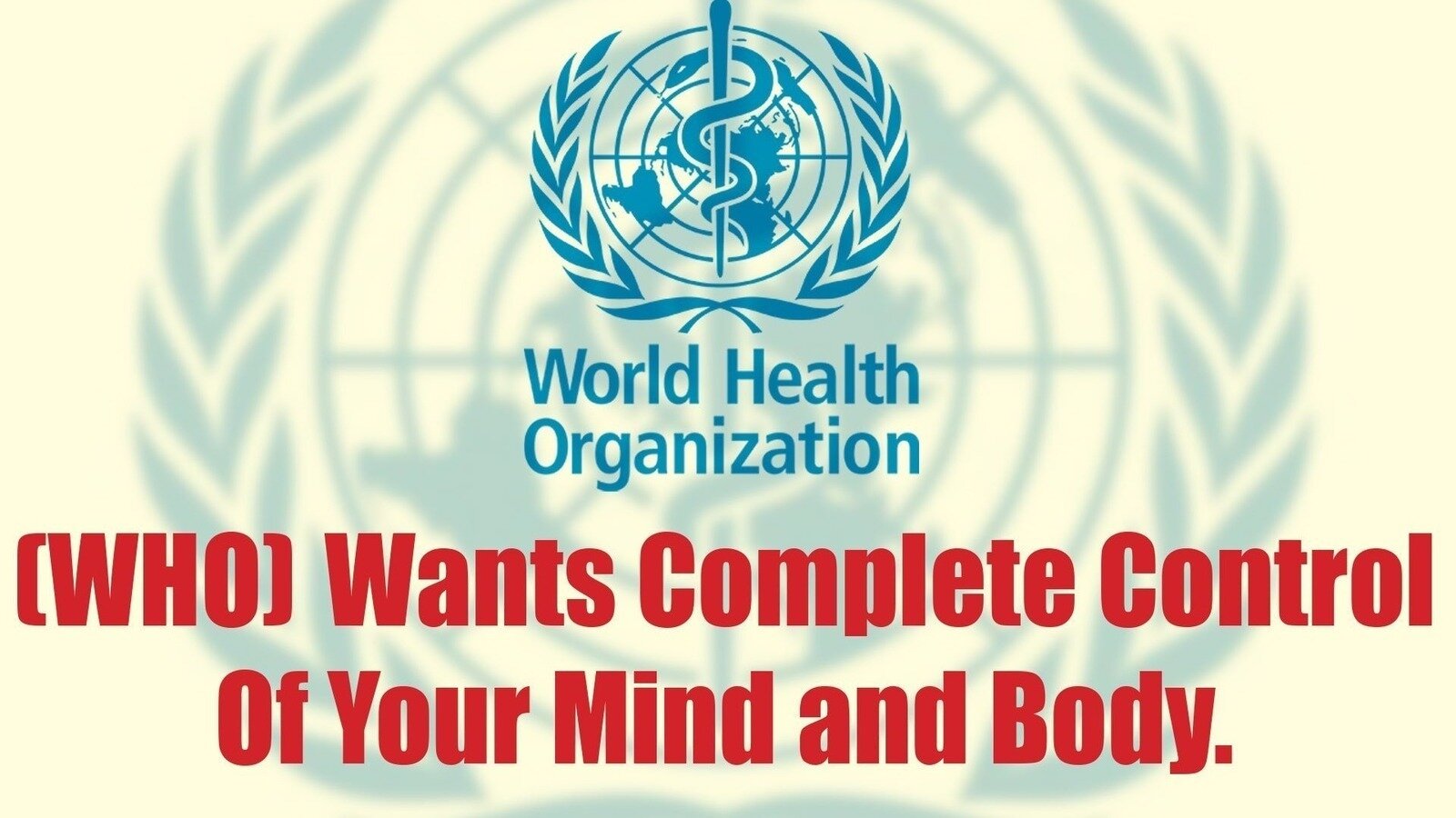 Petition · The End Of World Health Organization ·