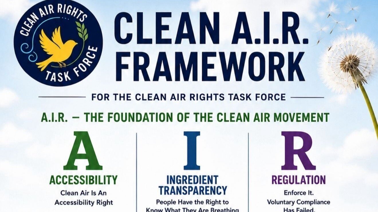 Air Rigts Petition · Clean Air Rights - Hazardous Fragrance Chemicals Must Be ...