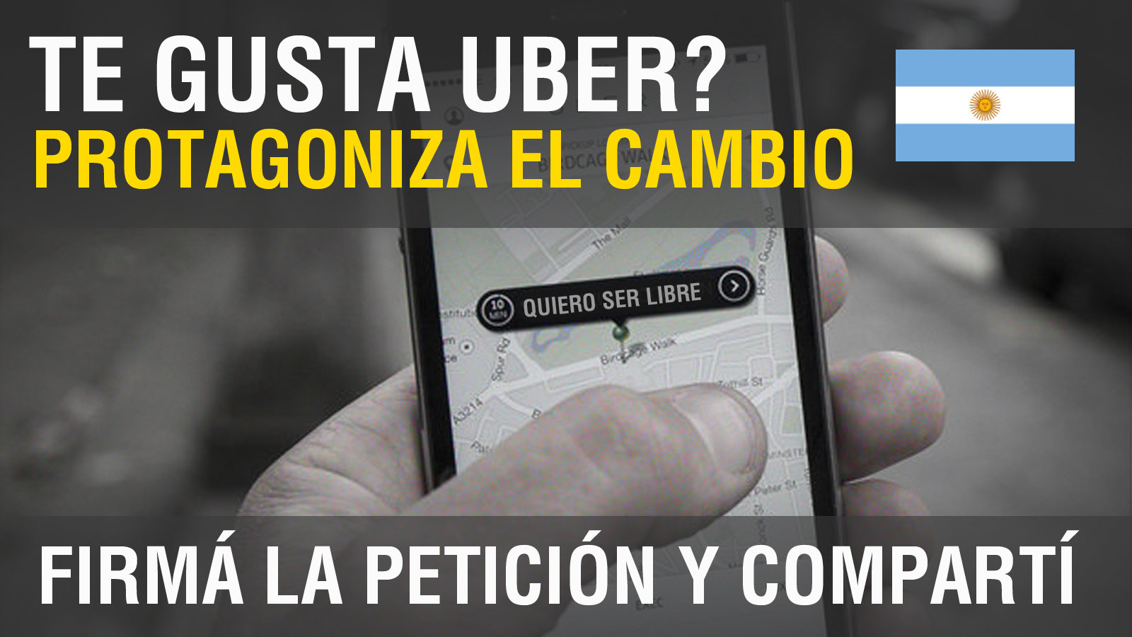 Petición · Legalizar UBER en Argentina - Argentina · Change.org