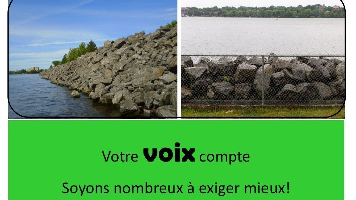 Pétition · Une promenade riveraine avec accès universel aux berges de