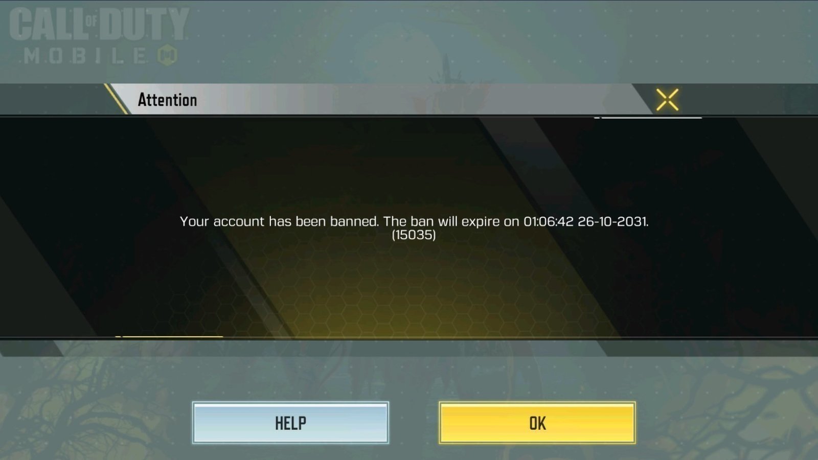 Petition · Unban My Account Call Of Duty Mobile Iran ·