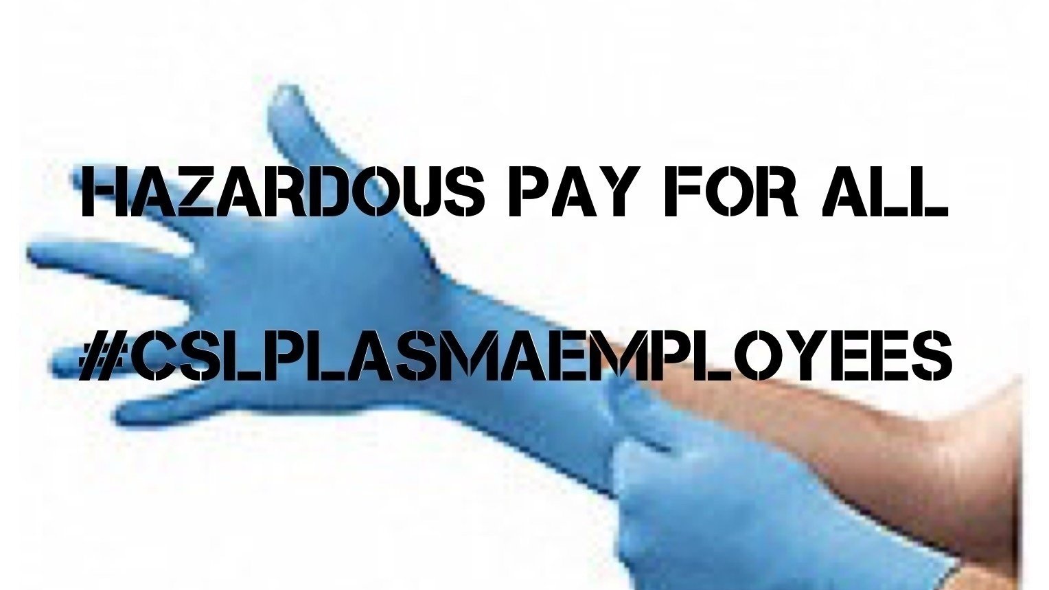 Petition · Hazard pay for plasma center staff ·