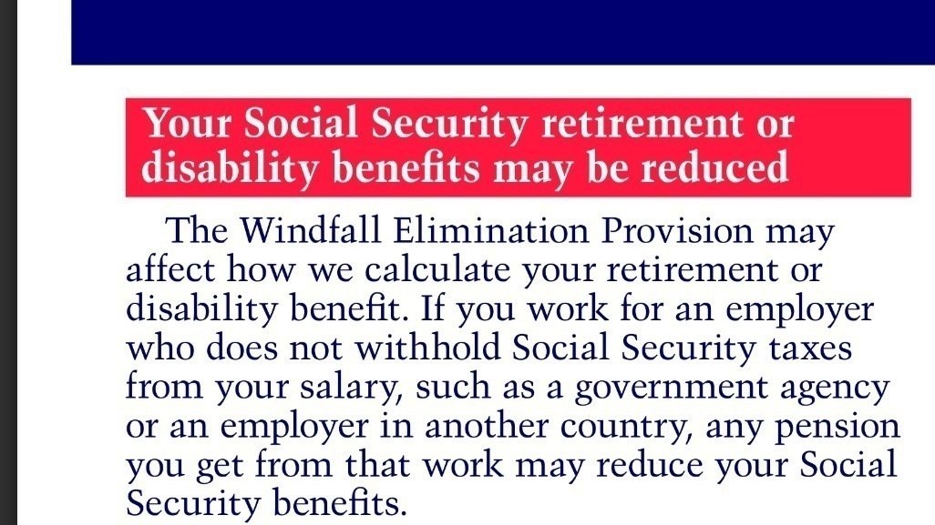 Petition · Teacher Windfall Provision Negative Affects on Social