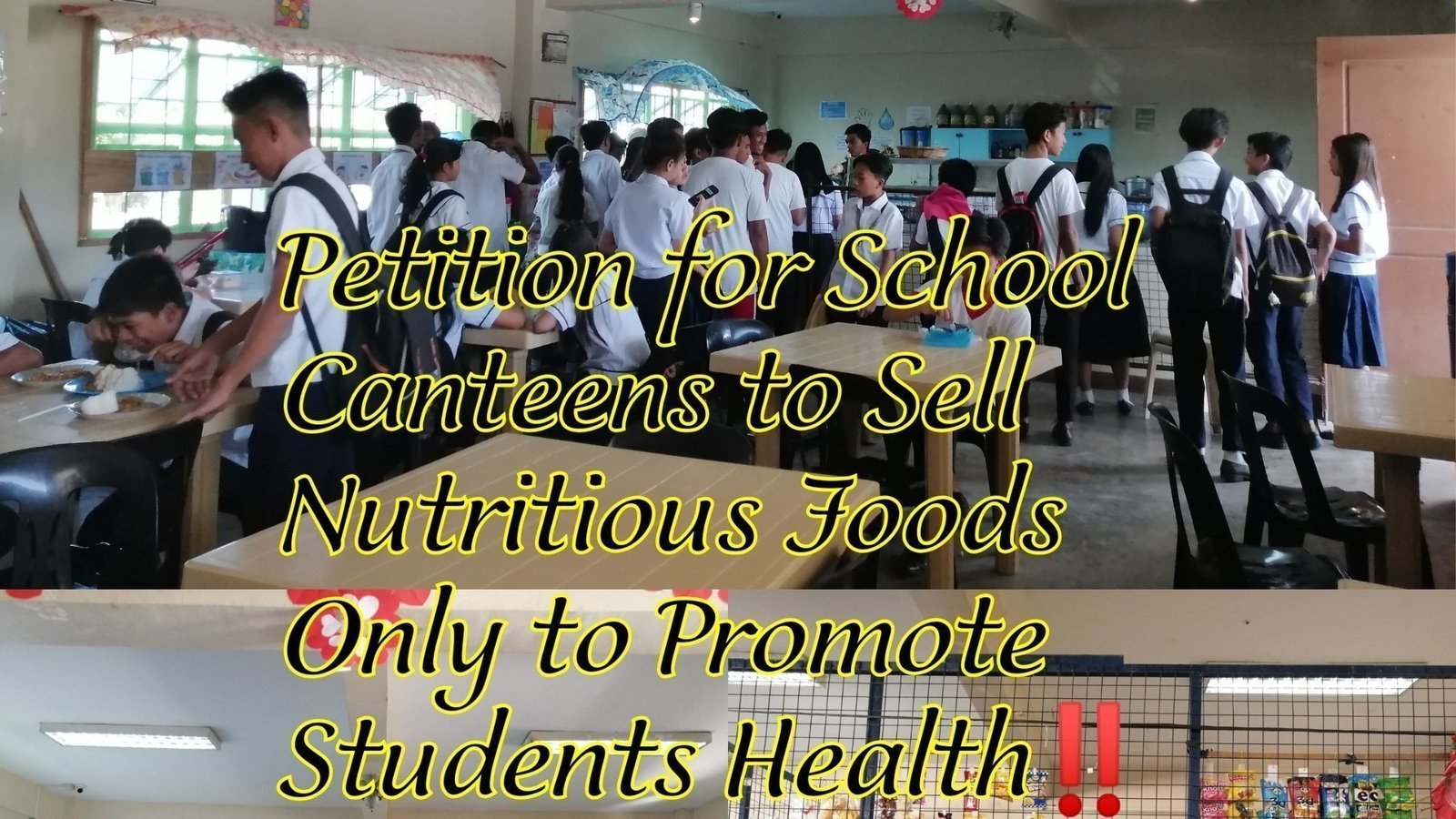 Petition · Petition for School Canteens to Sell Nutritious Foods Only