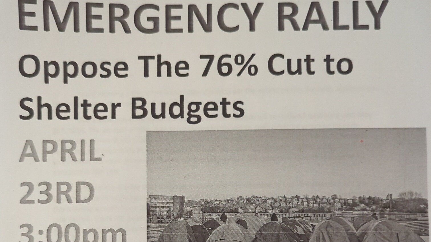 Petition · OPPOSE Rhode Island's 76 REDUCTION in funding for homeless