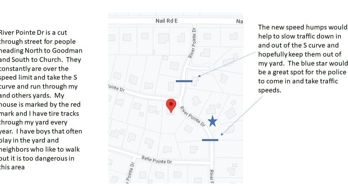 Petition · Approve City Installation of Speed Humps in Belle Pointe Subdivision United States