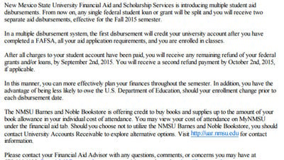 Nmsu Financial Aid >> Supporter Comments New Mexico State University Take Care Nmsu Financial Aid >> Supporter Comments New Mexico State University Take Care