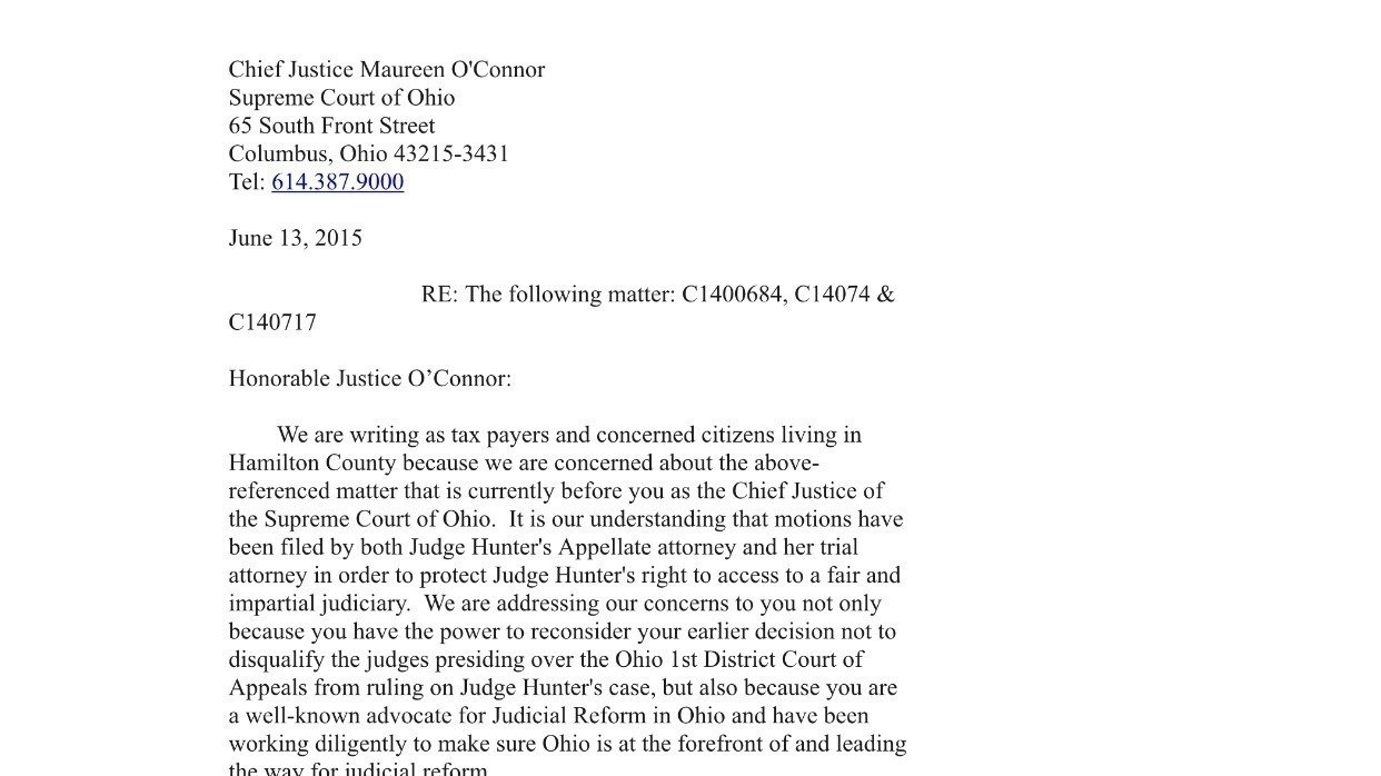 Petition · Endorse the CJHC Letter for the Justice Maureen O'Connor to
