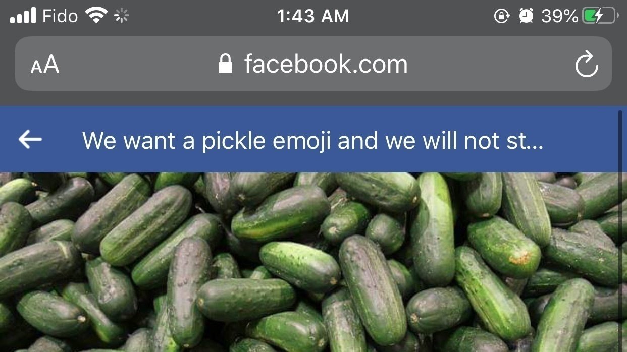 Petition · I need there to be a pickle emoji Canada ·