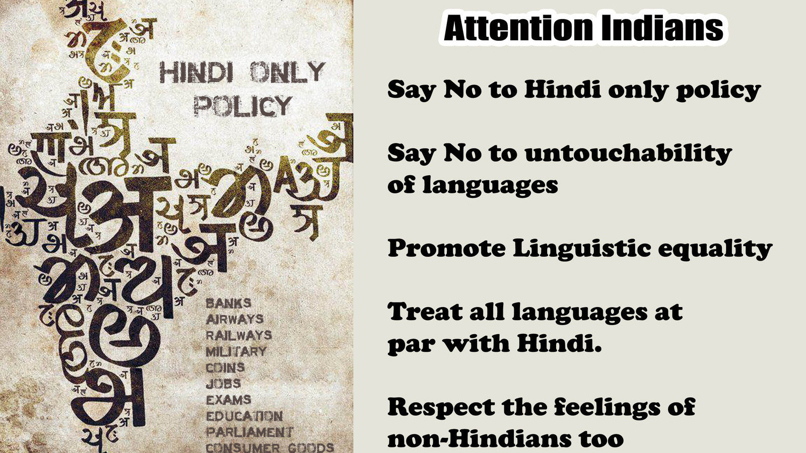 Petition · Declare all scheduled languages of India as Official