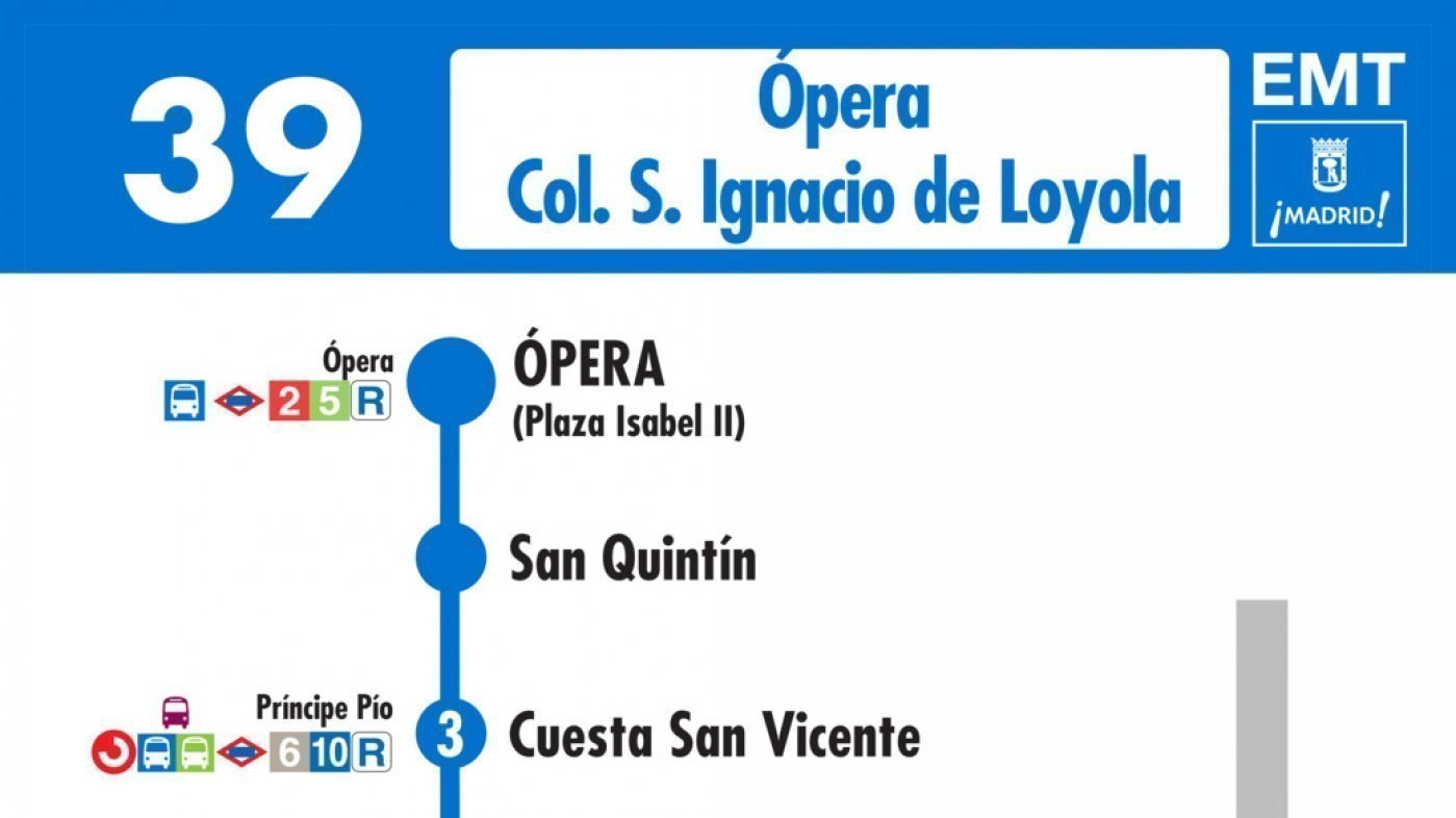 Petición · ampliación del itinerario de la línea 39 de la EMT de Madrid
