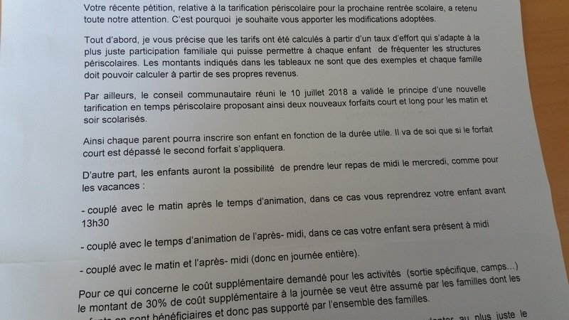 Petition Update Reponse De La Communaute De Communes Change Org