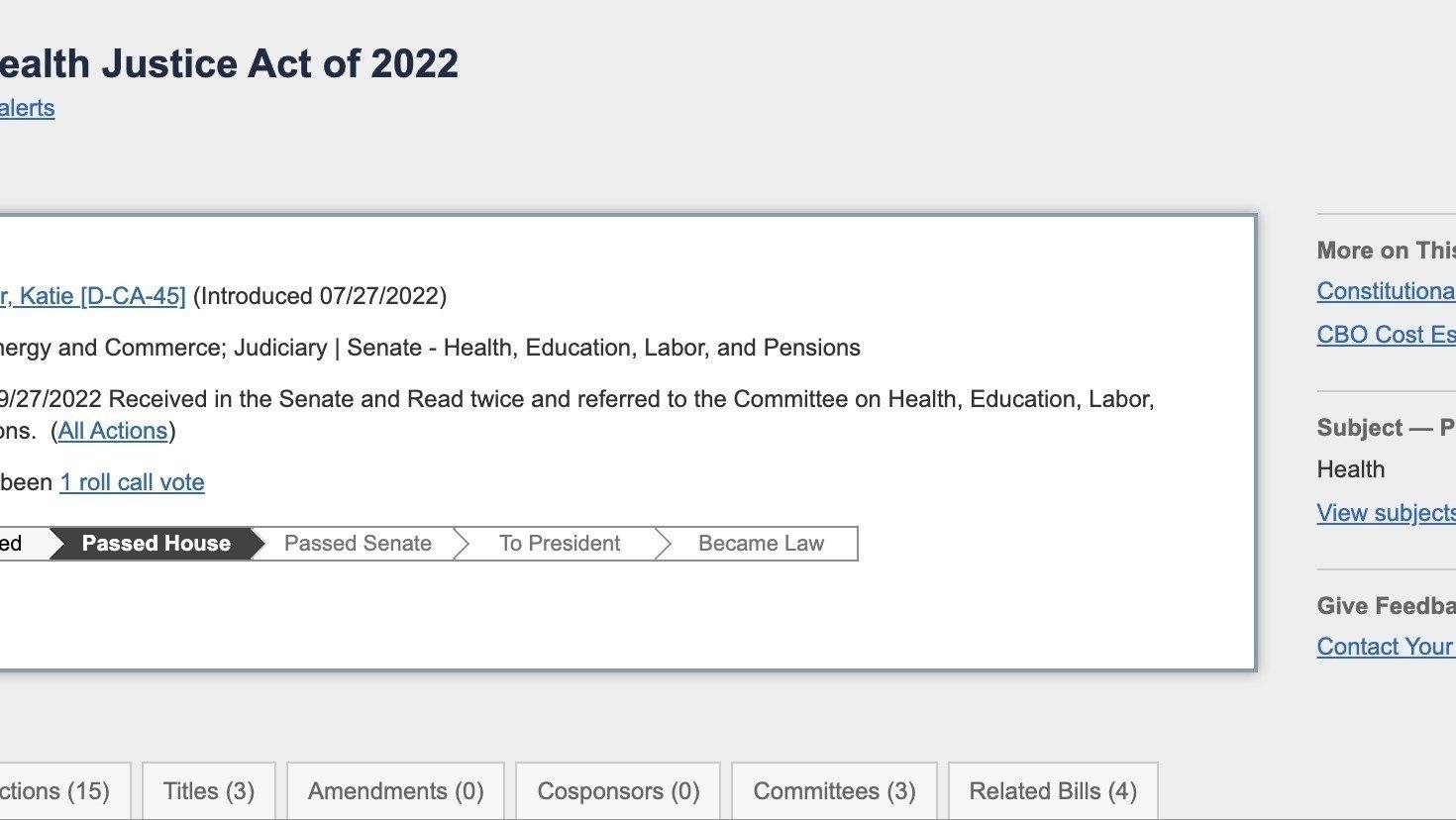 Petition · Pass HR 8542 Mental Health and Justice Act 2022 ·