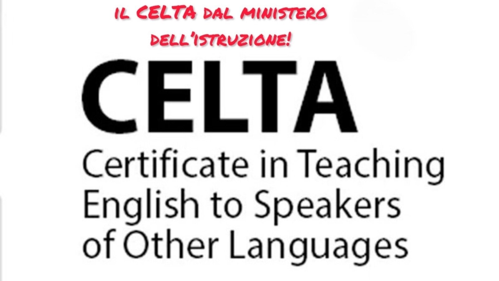Celta Transcript Petizione · Riconoscere il CELTA nei concorsi per insegnanti - Italia ...