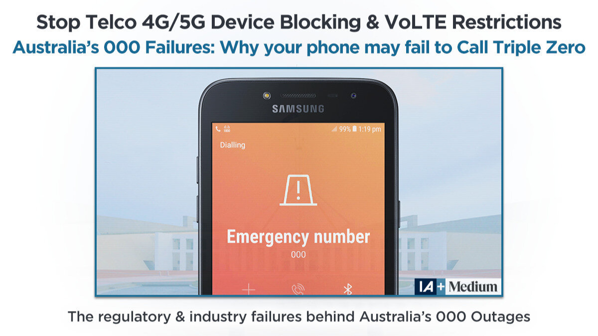 Petition update · 4G Phone Blocking Update: 'Australia’s 000 Failures ...