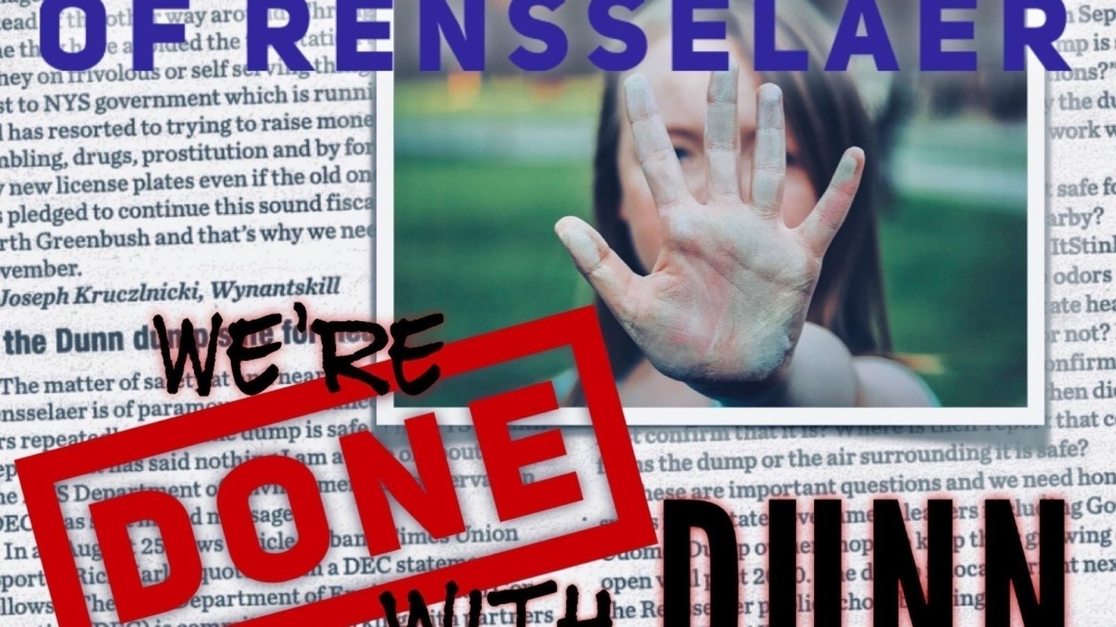 Petition · Resolution to close the Dunn Landfill ·